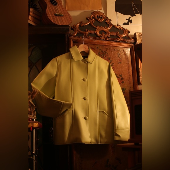 Vintage - 60s Expanded Vinyl Mod Jacket - Picture 4 of 14